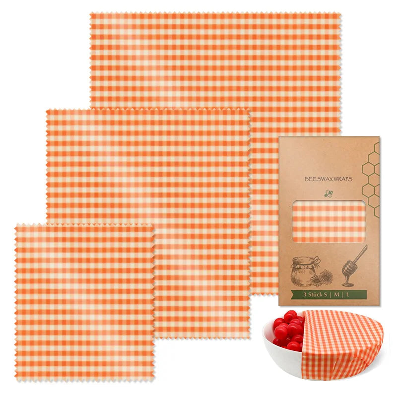 Reusable Beeswax Wrap Eco-Friendly Beeswax Food Wraps Zero Waste Bread Sandwich Food Wrap Organic Plastic-Free Food Storage