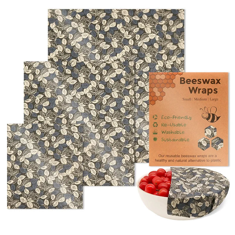 Reusable Beeswax Wrap Eco-Friendly Beeswax Food Wraps Zero Waste Bread Sandwich Food Wrap Organic Plastic-Free Food Storage