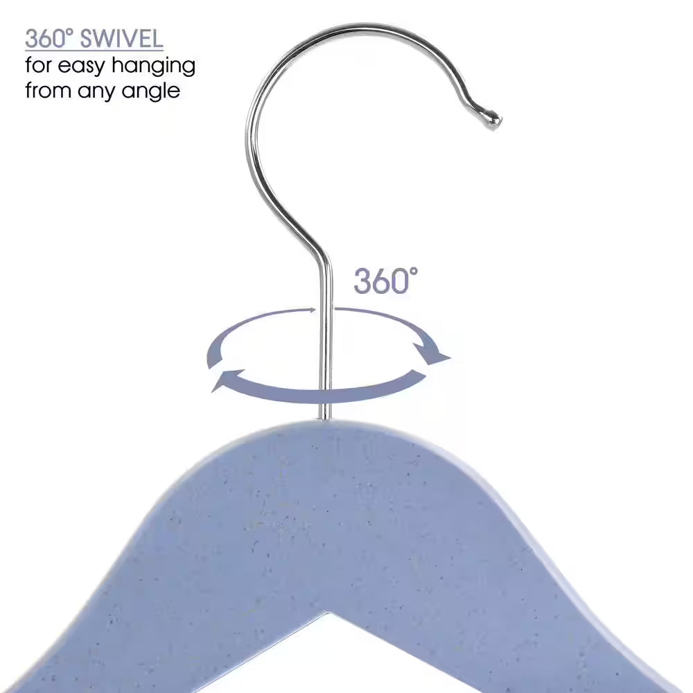 Eco Friendly Coat Hangers in Blue 20 Piece